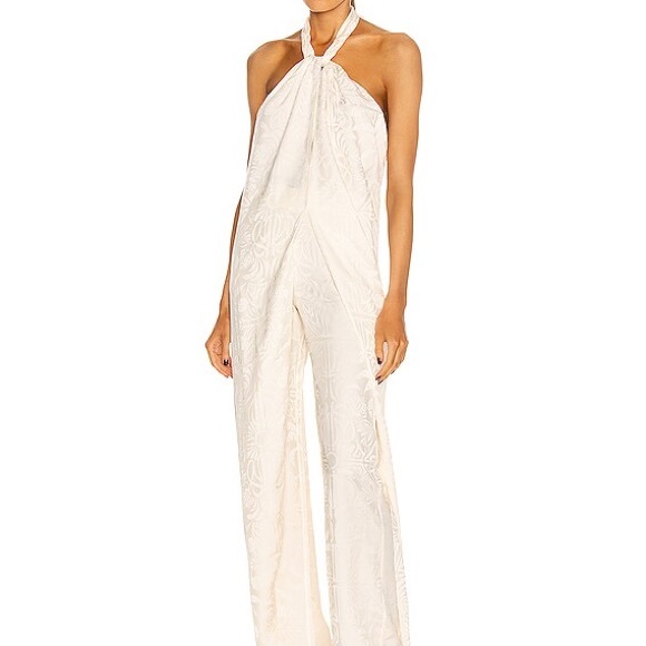 Journey Like No Other Jacquard
Draped Halter Top and Pants Set By Johanna Ortiz - Picture 4 of 12